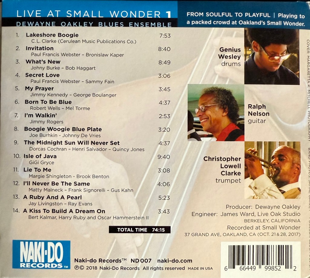 Live at Small Wonder 1 - Full Album